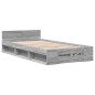 vidaXL Giroletto Cassetto Grigio Sonoma 90x190 cm Legno Multistrato vidaXL Giroletto Cassetto Grigio Sonoma 90x190 cm Legno Multistrato