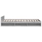 vidaXL Giroletto Cassetto Grigio Sonoma 90x190 cm Legno Multistrato vidaXL Giroletto Cassetto Grigio Sonoma 90x190 cm Legno Multistrato