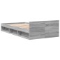 vidaXL Giroletto Cassetto Grigio Sonoma 90x190 cm Legno Multistrato vidaXL Giroletto Cassetto Grigio Sonoma 90x190 cm Legno Multistrato