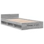 vidaXL Giroletto Cassetto Grigio Sonoma 100x200 cm Legno Multistrato vidaXL Giroletto Cassetto Grigio Sonoma 100x200 cm Legno Multistrato