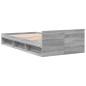 vidaXL Giroletto Cassetto Grigio Sonoma 100x200 cm Legno Multistrato vidaXL Giroletto Cassetto Grigio Sonoma 100x200 cm Legno Multistrato