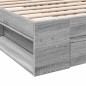 vidaXL Giroletto Cassetto Grigio Sonoma 100x200 cm Legno Multistrato vidaXL Giroletto Cassetto Grigio Sonoma 100x200 cm Legno Multistrato