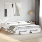 vidaXL Giroletto con Cassetti Bianco 200x200 cm in Legno Multistrato vidaXL Giroletto con Cassetti Bianco 200x200 cm in Legno Multistrato