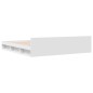 vidaXL Giroletto con Cassetti Bianco 200x200 cm in Legno Multistrato vidaXL Giroletto con Cassetti Bianco 200x200 cm in Legno Multistrato