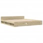 vidaXL Giroletto Cassetti Rovere Sonoma 200x200 cm Legno Multistrato vidaXL Giroletto Cassetti Rovere Sonoma 200x200 cm Legno Multistrato