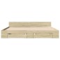 vidaXL Giroletto Cassetti Rovere Sonoma 200x200 cm Legno Multistrato vidaXL Giroletto Cassetti Rovere Sonoma 200x200 cm Legno Multistrato