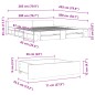 vidaXL Giroletto Cassetti Rovere Sonoma 200x200 cm Legno Multistrato vidaXL Giroletto Cassetti Rovere Sonoma 200x200 cm Legno Multistrato
