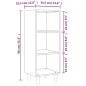 Credenza Bianca 34,5x32,5x90 cm in Legno Multistrato Credenza Bianca 34,5x32,5x90 cm in Legno Multistrato