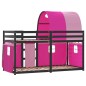 vidaXL Letto a Castello senza Materasso Rosa 90x200 cm Legno di Pino vidaXL Letto a Castello senza Materasso Rosa 90x200 cm Legno di Pino