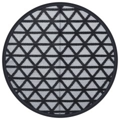vidaXL Tappeto da Esterni Nero Ø120 cm in PP