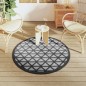 vidaXL Tappeto da Esterni Nero Ø120 cm in PP