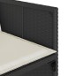 vidaXL Set da Pranzo da Giardino 15 pz con Cuscini Nero in Polyrattan vidaXL Set da Pranzo da Giardino 15 pz con Cuscini Nero in Polyrattan