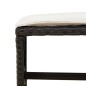 vidaXL Set da Pranzo da Giardino 15 pz con Cuscini Nero in Polyrattan vidaXL Set da Pranzo da Giardino 15 pz con Cuscini Nero in Polyrattan