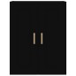 Mobile a Parete Nero 69,5x32,5x90 cm in Legno Multistrato