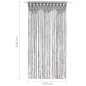 Tenda Macramè Antracite 140x240 cm in Cotone Tenda Macramè Antracite 140x240 cm in Cotone