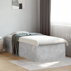 vidaXL Giroletto Grigio Cemento 75x190 cm in Legno Multistrato