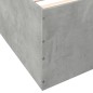 vidaXL Giroletto Grigio Cemento 75x190 cm in Legno Multistrato vidaXL Giroletto Grigio Cemento 75x190 cm in Legno Multistrato