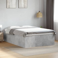 vidaXL Giroletto Grigio Cemento 140x190 cm in Legno Multistrato