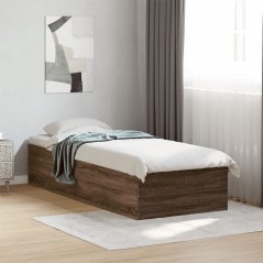 vidaXL Giroletto Rovere Marrone 100x200 cm in Legno Multistrato