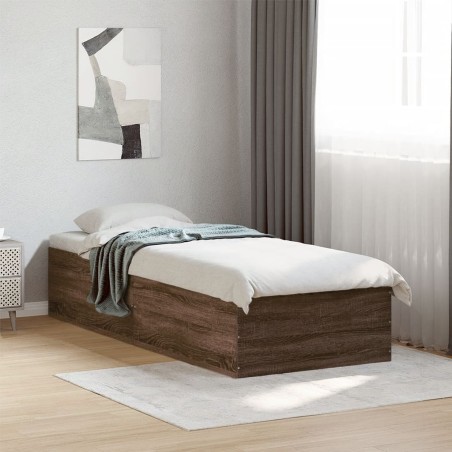 vidaXL Giroletto Rovere Marrone 100x200 cm in Legno Multistrato