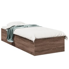vidaXL Giroletto Rovere Marrone 100x200 cm in Legno Multistrato