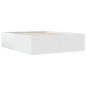 vidaXL Giroletto Bianco 160x200 cm in Legno Multistrato vidaXL Giroletto Bianco 160x200 cm in Legno Multistrato