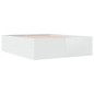 vidaXL Giroletto Bianco 160x200 cm in Legno Multistrato vidaXL Giroletto Bianco 160x200 cm in Legno Multistrato