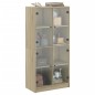 vidaXL Credenza con Ante Rovere Sonoma 68x37x142 cm Legno Multistrato vidaXL Credenza con Ante Rovere Sonoma 68x37x142 cm Legno Multistrato