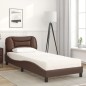 vidaXL GiroLetto con Materasso Marrone 90x200 cm in Similpelle vidaXL GiroLetto con Materasso Marrone 90x200 cm in Similpelle