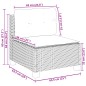 vidaXL Set Divano da Giardino 8 pz con Cuscini Grigio in Polyrattan vidaXL Set Divano da Giardino 8 pz con Cuscini Grigio in Polyrattan