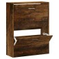 Scarpiera Rovere Fumo 63x24x81 cm in Legno Multistrato Scarpiera Rovere Fumo 63x24x81 cm in Legno Multistrato