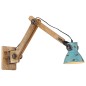 vidaXL Lampada a Parete 25 W Blu Anticato 96x15x20 cm E27 vidaXL Lampada a Parete 25 W Blu Anticato 96x15x20 cm E27
