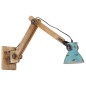 vidaXL Lampada a Parete 25 W Blu Anticato 96x15x20 cm E27 vidaXL Lampada a Parete 25 W Blu Anticato 96x15x20 cm E27