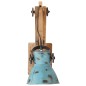 vidaXL Lampada a Parete 25 W Blu Anticato 96x15x20 cm E27 vidaXL Lampada a Parete 25 W Blu Anticato 96x15x20 cm E27