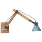 vidaXL Lampada a Parete 25 W Blu Anticato 96x15x20 cm E27 vidaXL Lampada a Parete 25 W Blu Anticato 96x15x20 cm E27