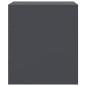 vidaXL Comodino Antracite 34,5x39x44 cm in Acciaio