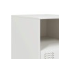 vidaXL Comodini 2 pz Bianchi 34,5x39x44 cm in Acciaio