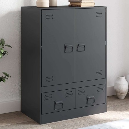 vidaXL Credenza Antracite 67x39x95 cm in Acciaio