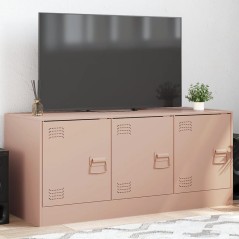 vidaXL Mobile Porta TV Rosa 99x39x44 cm in Acciaio