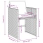 vidaXL Sedie da Giardino con Cuscini 4pz Grigio in Polyrattan