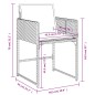 vidaXL Sedie da Giardino con Cuscini 4 pz Nere in Polyrattan