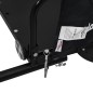 vidaXL Rimorchio da Bici Nero Oxford e Ferro