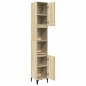 vidaXL Armadietto da Bagno Rovere Sonoma 30x30x190cm Legno Multistrato vidaXL Armadietto da Bagno Rovere Sonoma 30x30x190cm Legno Multistrato