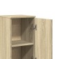 vidaXL Armadietto da Bagno Rovere Sonoma 30x30x190cm Legno Multistrato vidaXL Armadietto da Bagno Rovere Sonoma 30x30x190cm Legno Multistrato