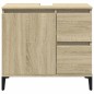 vidaXL Armadietto da Bagno Rovere Sonoma 65x33x60 cm Legno Multistrato vidaXL Armadietto da Bagno Rovere Sonoma 65x33x60 cm Legno Multistrato