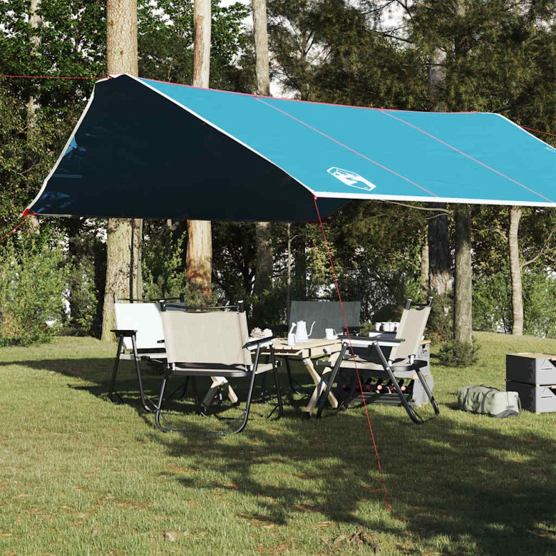 vidaXL Telone da Campeggio Blu 420x440 cm Impermeabile vidaXL Telone da Campeggio Blu 420x440 cm Impermeabile