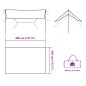 vidaXL Telone da Campeggio Grigio/Arancione 400x294 cm Impermeabile vidaXL Telone da Campeggio Grigio/Arancione 400x294 cm Impermeabile
