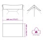 vidaXL Telone da Campeggio Grigio/Arancione 420x440 cm Impermeabile vidaXL Telone da Campeggio Grigio/Arancione 420x440 cm Impermeabile