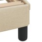vidaXL Letto con Materasso Crema 100x200 cm in Tessuto vidaXL Letto con Materasso Crema 100x200 cm in Tessuto