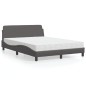 vidaXL Letto con Materasso Grigio 120x200 cm in Similpelle vidaXL Letto con Materasso Grigio 120x200 cm in Similpelle